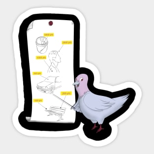 Game of pigeon Rules n°1 Sticker